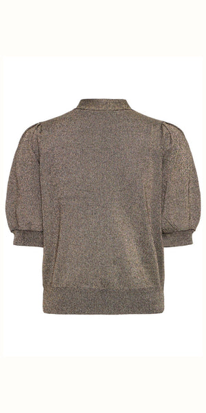 b young MOBBE Bow Jumper in Gold
