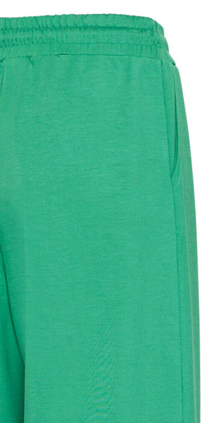 b young PUSTI Wide Pants in Leprechaun Green