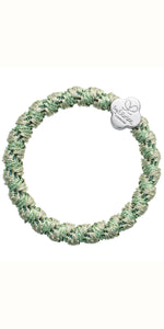 By Eloise Gold Heart on Woven Pistachio