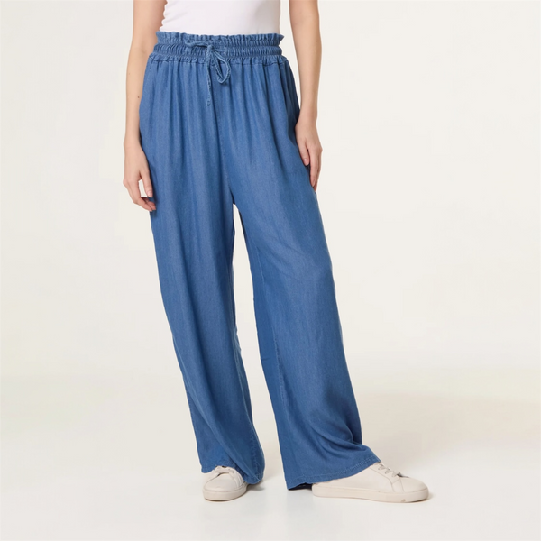 Chambray Denim Trousers - TheSecretCloset.Boutique