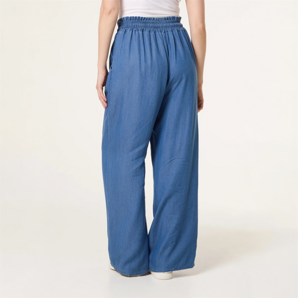 Chambray Denim Trousers - TheSecretCloset.Boutique