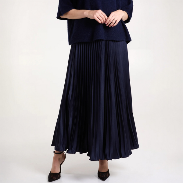 Satin Pleat Skirt - TheSecretCloset.Boutique