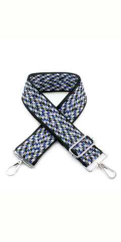 Bag Strap Navy Pattern