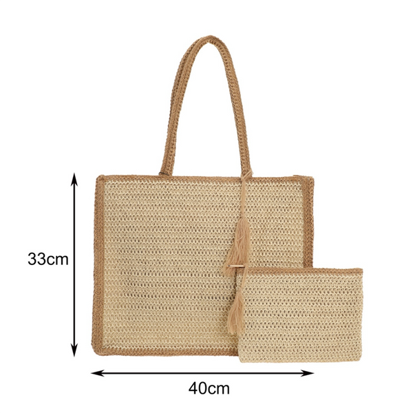 Straw Tote Bag - TheSecretCloset.Boutique