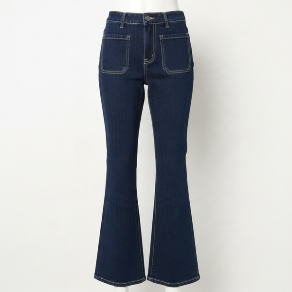 Bootcut Two Front Pocket Indigo Jeans - TheSecretCloset.Boutique