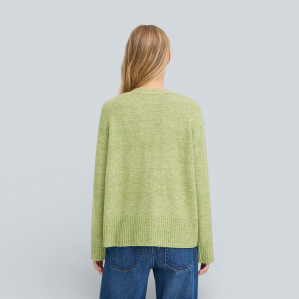 ICHI BALING Cardigan in Iguana Melange - TheSecretCloset.Boutique