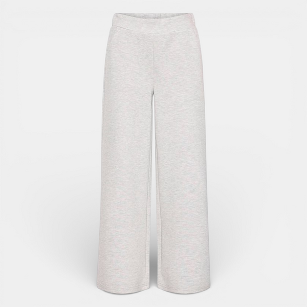 ICHI COZY Pants in Light Grey Melange