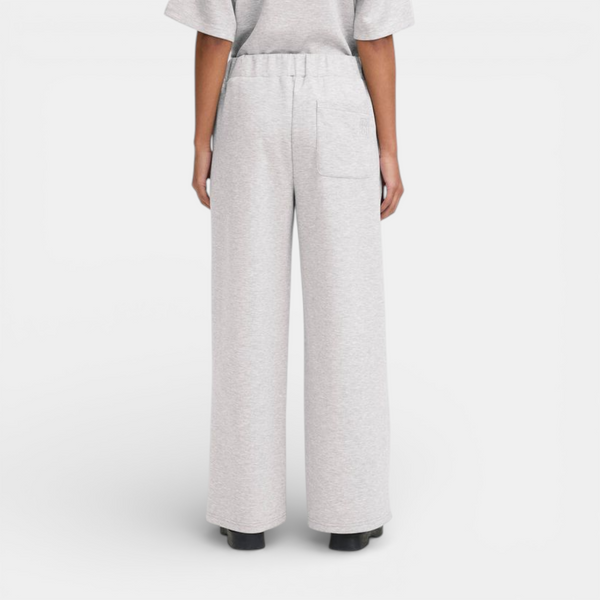 ICHI COZY Pants in Light Grey Melange