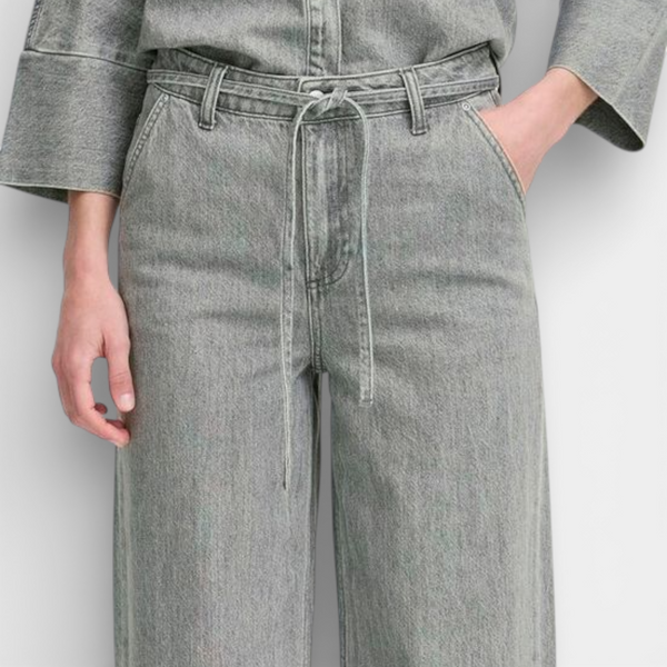 b young KIMU Belt Jeans in Mid Grey