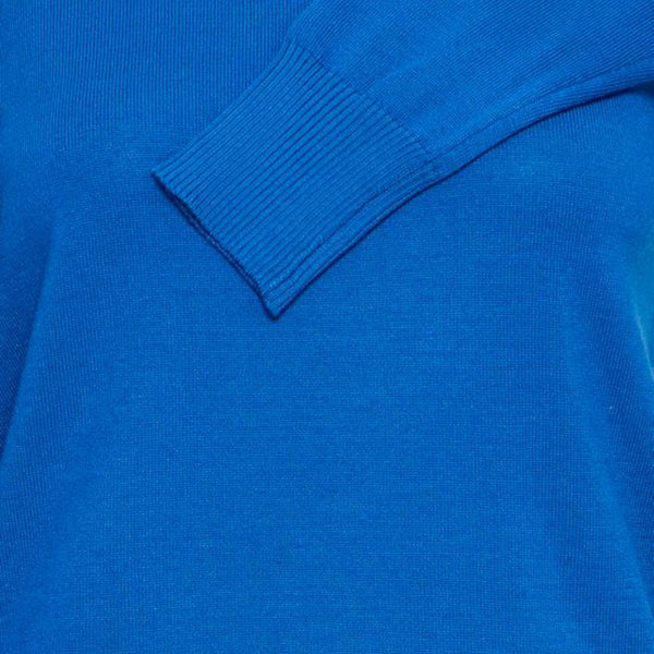 ICHI LULS Puff Sleeve Knit in Nebulas Blue - TheSecretCloset.Boutique