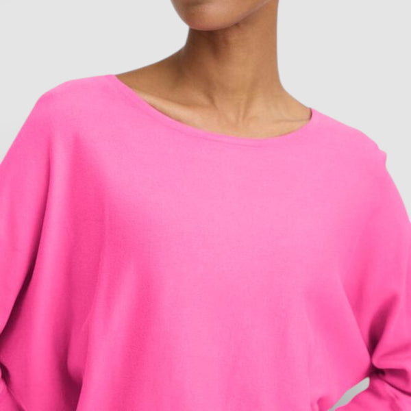 b young MORLA Batwing Fine Knit in Phlox Pink - TheSecretCloset.Boutique