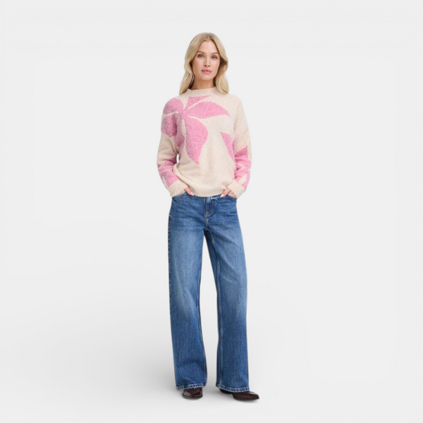 b young OMEA Flower Jumper in Phlox Pink