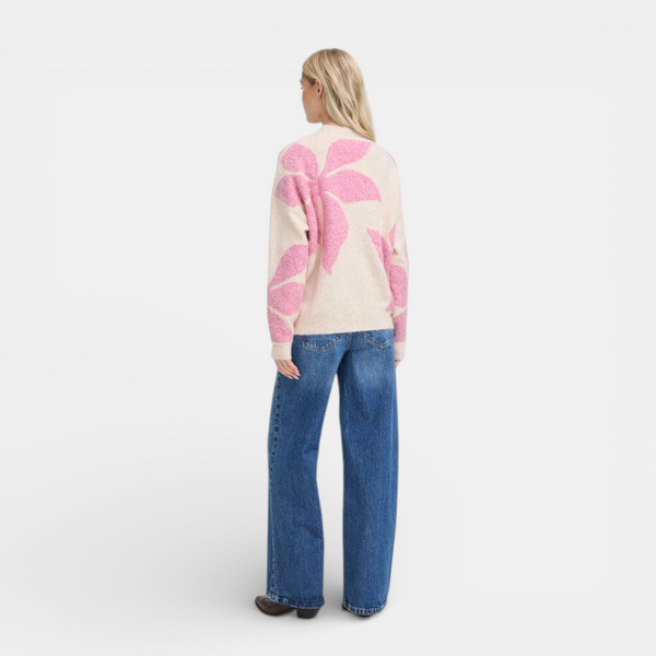 b young OMEA Flower Jumper in Phlox Pink