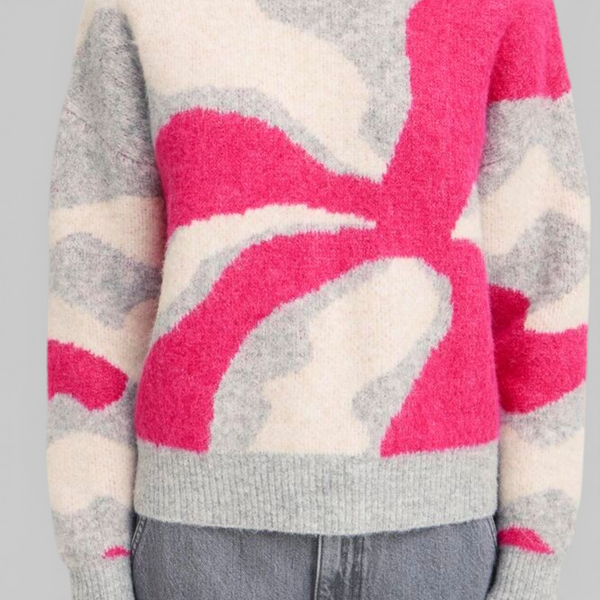 b young OMEA Abstract Jumper in Phlox Pink