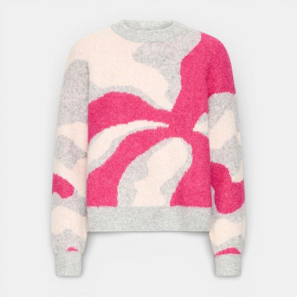 b young OMEA Abstract Jumper in Phlox Pink