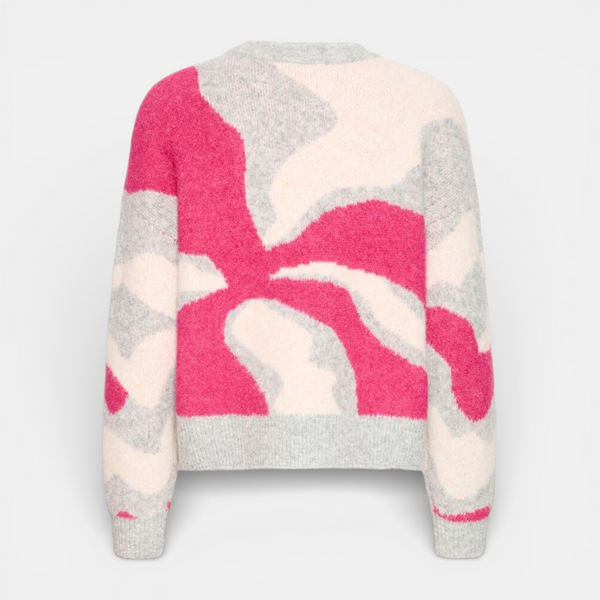 b young OMEA Abstract Jumper in Phlox Pink
