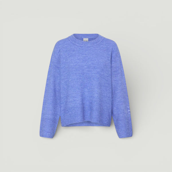 ICHI BALING Long Sleeve Knit in Nebulas Blue - TheSecretCloset.Boutique