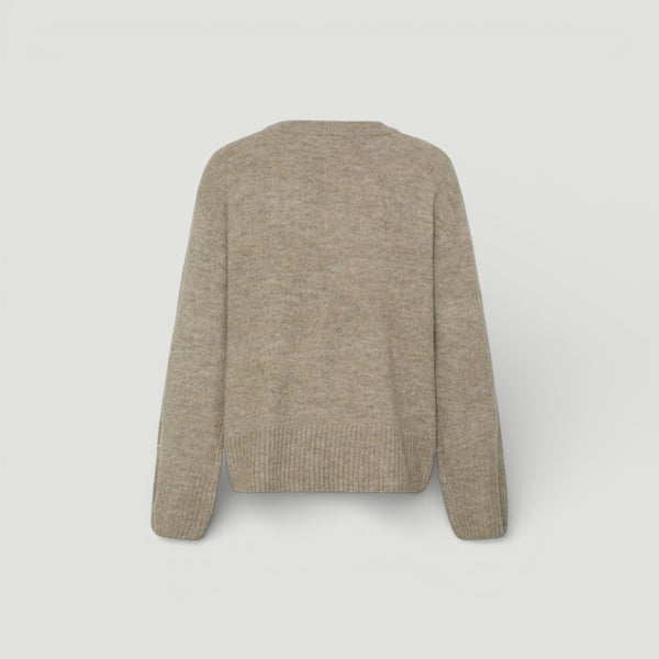 ICHI BALING Long Sleeve Knit in Sepia Tint