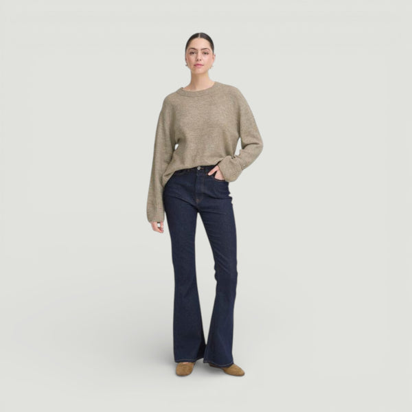 ICHI BALING Long Sleeve Knit in Sepia Tint