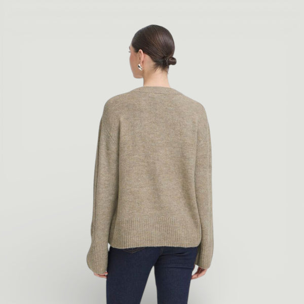 ICHI BALING Long Sleeve Knit in Sepia Tint