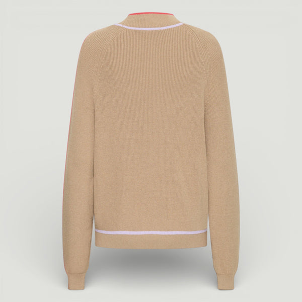 ICHI BOSTON Long Sleeve Knit in Sepia Tint