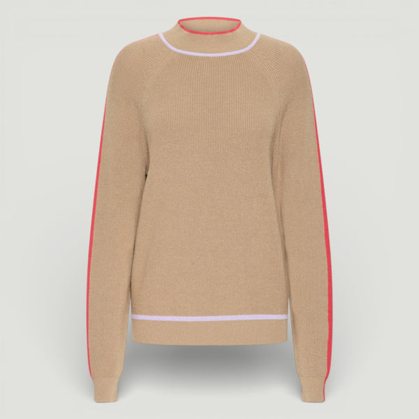 ICHI BOSTON Long Sleeve Knit in Sepia Tint