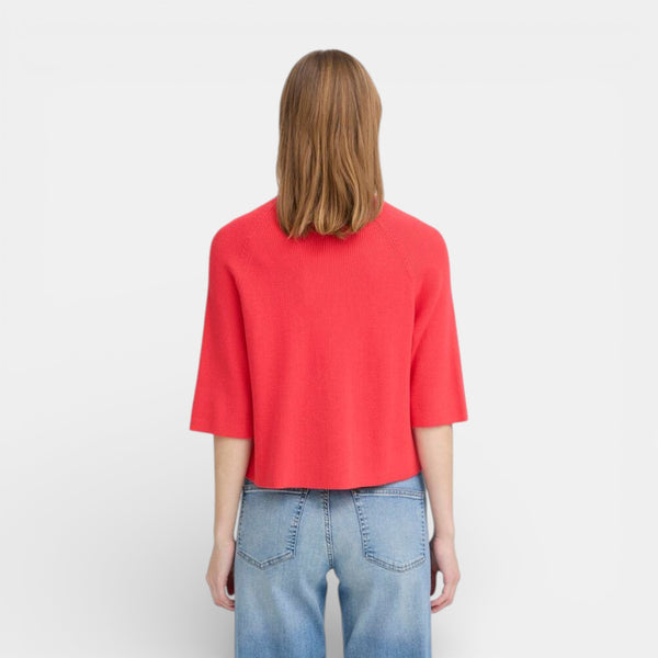 ICHI BOSTON 3/4 Sleeve Knit in Teaberry - TheSecretCloset.Boutique