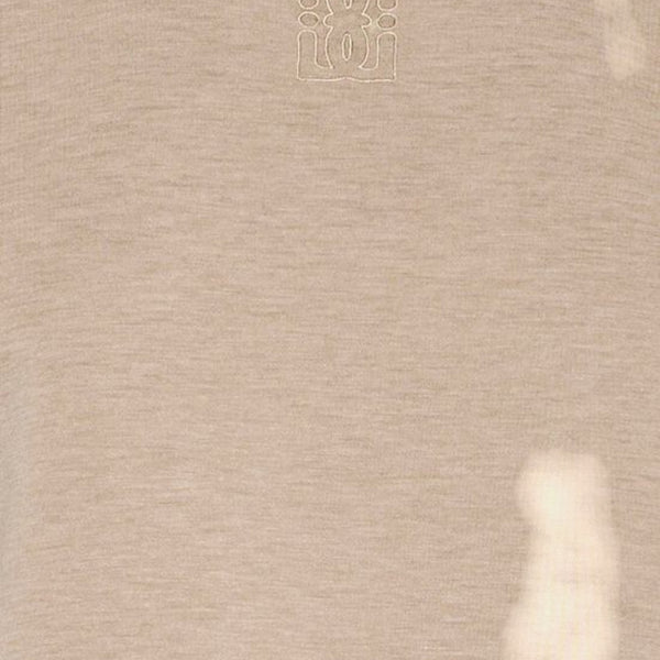 ICHI COZY Short Sleeve Top in Sepia Tint Melange