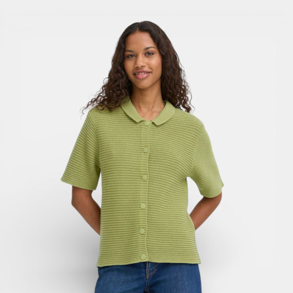 ICHI DEMUE Cardigan in Iguana - TheSecretCloset.Boutique