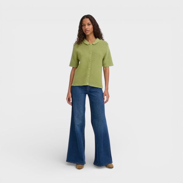 ICHI DEMUE Cardigan in Iguana - TheSecretCloset.Boutique