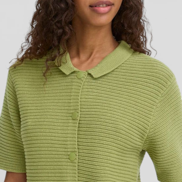 ICHI DEMUE Cardigan in Iguana - TheSecretCloset.Boutique