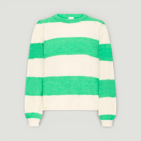 ICHI DUSTY Knit in Kelly Green - TheSecretCloset.Boutique