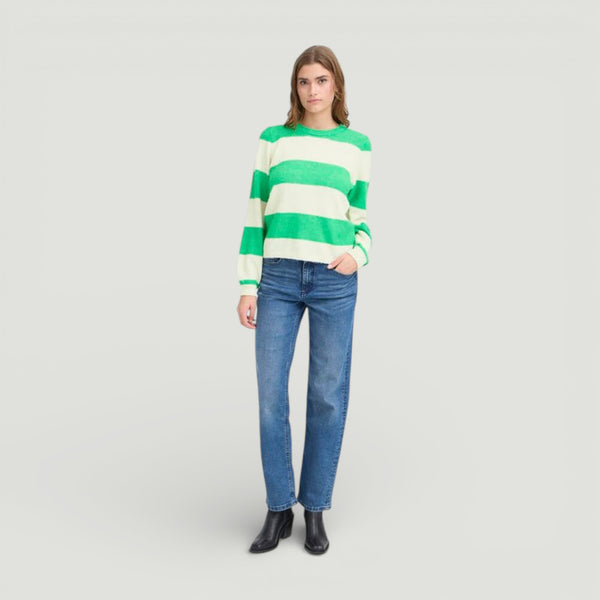 ICHI DUSTY Knit in Kelly Green - TheSecretCloset.Boutique