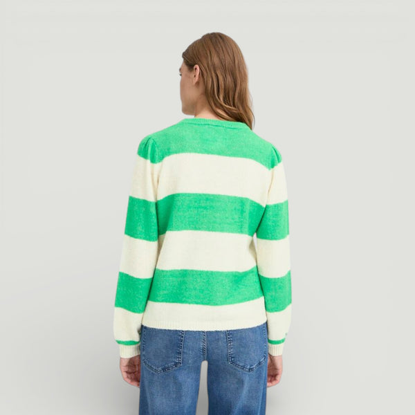 ICHI DUSTY Knit in Kelly Green - TheSecretCloset.Boutique