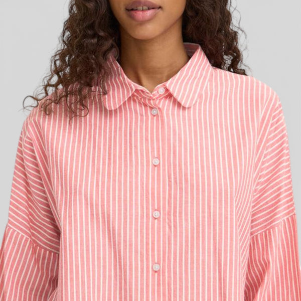 ICHI GILLY Shirt in Birch/Pink - TheSecretCloset.Boutique