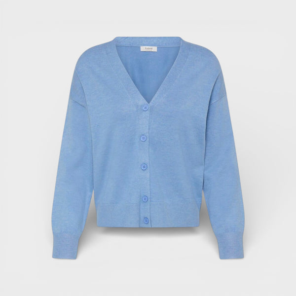 b young MORLA Cardigan in Della Robbia Blue - TheSecretCloset.Boutique