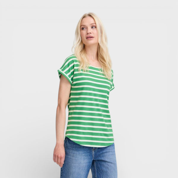 b young PAMILA T Shirt in Leprechaun Stripe - TheSecretCloset.Boutique