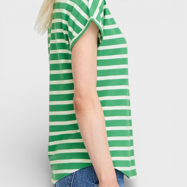 b young PAMILA T Shirt in Leprechaun Stripe - TheSecretCloset.Boutique