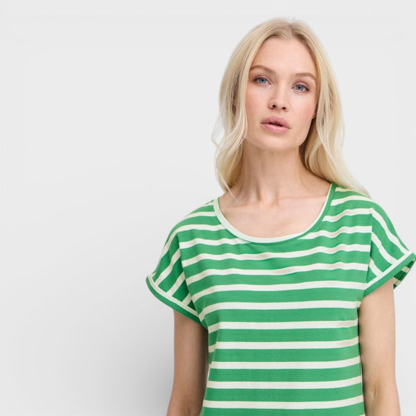 b young PAMILA T Shirt in Leprechaun Stripe - TheSecretCloset.Boutique