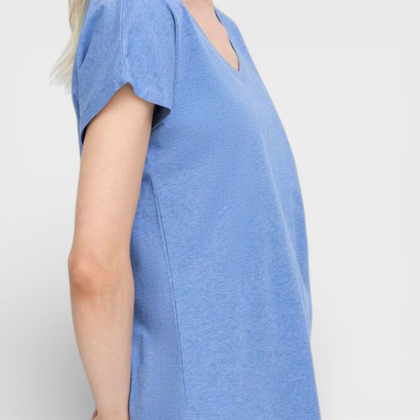 b young PAMILA V T Shirt in Della Robbia Blue