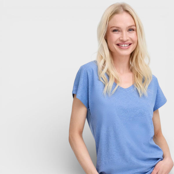 b young PAMILA V T Shirt in Della Robbia Blue