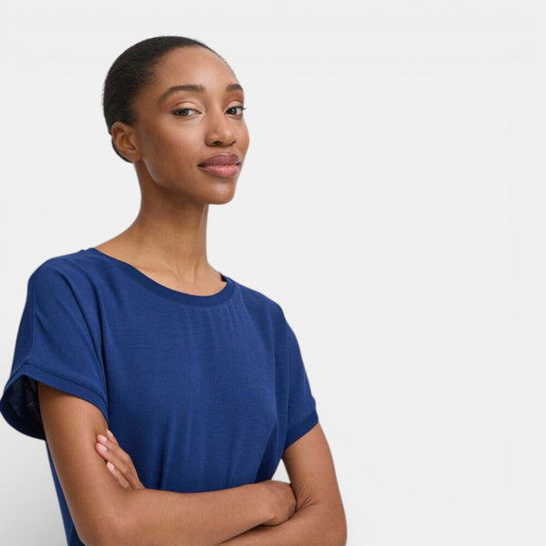 b young PANYAX Tee in Medieval Blue - TheSecretCloset.Boutique