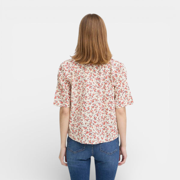 ICHI QWINA Shirt in Teaberry - TheSecretCloset.Boutique