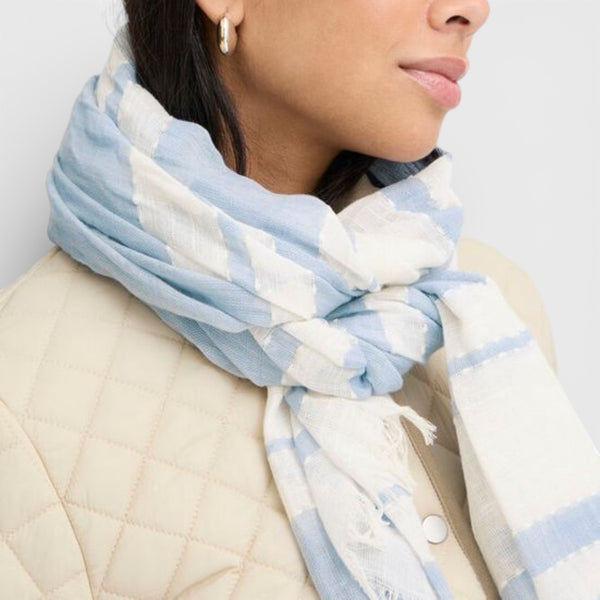 b young VIOBBY Scarf in Della Robbia Blue - TheSecretCloset.Boutique