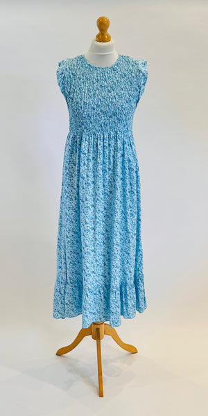 Ditsy Daisy Shirred Dress
