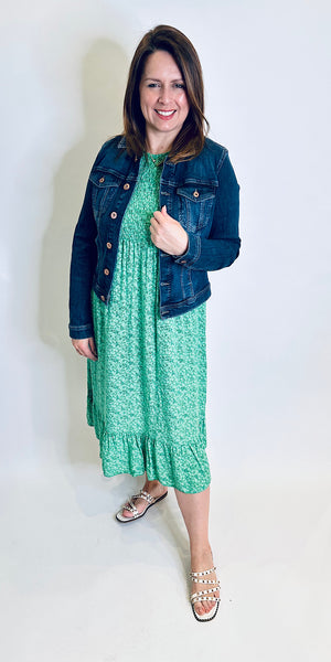 Ditsy Daisy Shirred Dress