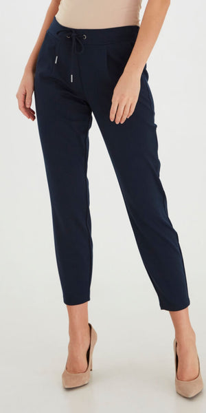 B. Young Rizetta Jersey Trouser in Navy - TheSecretCloset.Boutique