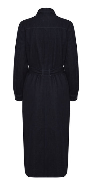 PULZ ROSIA Denim Dress in Dark Blue - TheSecretCloset.Boutique