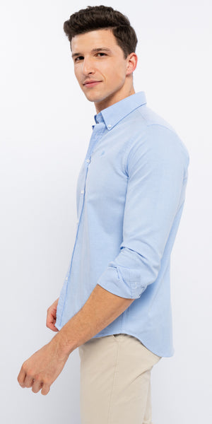 Classic Oxford Shirt in Light Blue - TheSecretCloset.Boutique