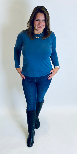 smf Long Sleeve Layering Top - TheSecretCloset.Boutique